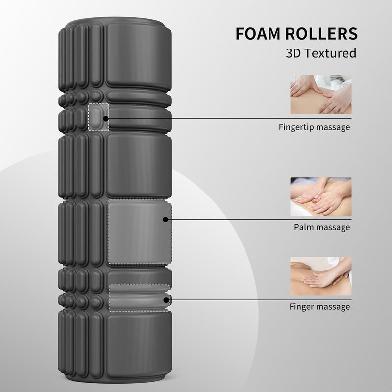 PROIRON Upgraded Foam Roller (A jelly-like touch), 42 * 13CM Patented Medium Density Deep Tissue Massage Roller Body Roller for Exercise, Yoga & Pilates - Image 2