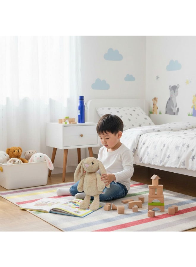 DANUBE HOME دميّة أرنب كريميّة بارتفاع 33 سم بأذنين طويلتين – حيوان محشو ناعم، أرنب بأذن مرنة، مثالي للأطفال، هدية أو رفيق في الحضانة - Image 2