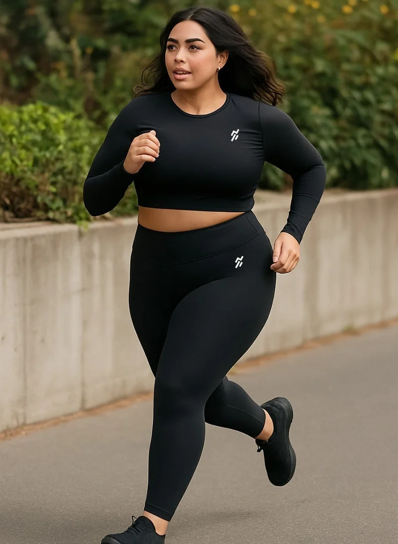 Moveletix  Plus Size Women's High Waisted Leggings Pocket Card Airpod slot for Women | Best Price UAE