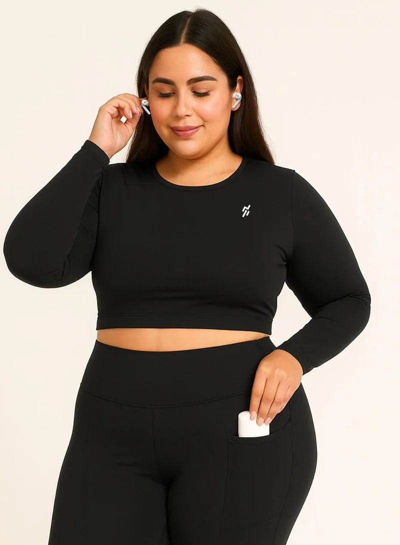 Moveletix  Plus Size Women's High Waisted Leggings Pocket Card Airpod slot for Women | Best Price UAE
