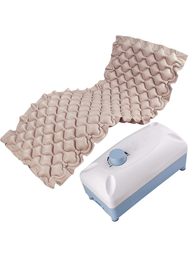 Anti-Decubitus Bubble Air Mattress with Alternating Pressure Pump, Adjustable Air Pressure, Medical PVC, Quiet Operation, 220 × 90 × 7 cm, Supports up to 130 kg - Image 1