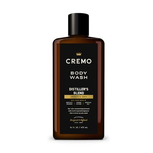 Cremo Body Wash Men An Elevated Blend with Notes of Kentucky Bourbon Smoked Vetiver and American Oak 16 Fl Oz