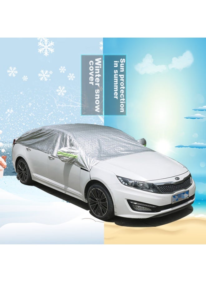 DiGallen Dijialun Winter Car Snow Cover Half Cover Car Clothes Car Glass Car Sunshade For Mercedes-benz, Changan, Audi, Byd, Sylphy, Lavida, Geely, Sagitar, Corolla, Toyota, Specialized For Cars - Image 1