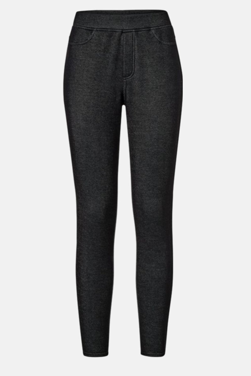 Tchibo ليجنز نسائية بطول كامل مع نسيج، أسود - Image 2