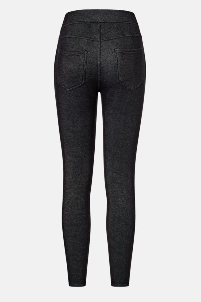 Tchibo ليجنز نسائية بطول كامل مع نسيج، أسود - Image 3