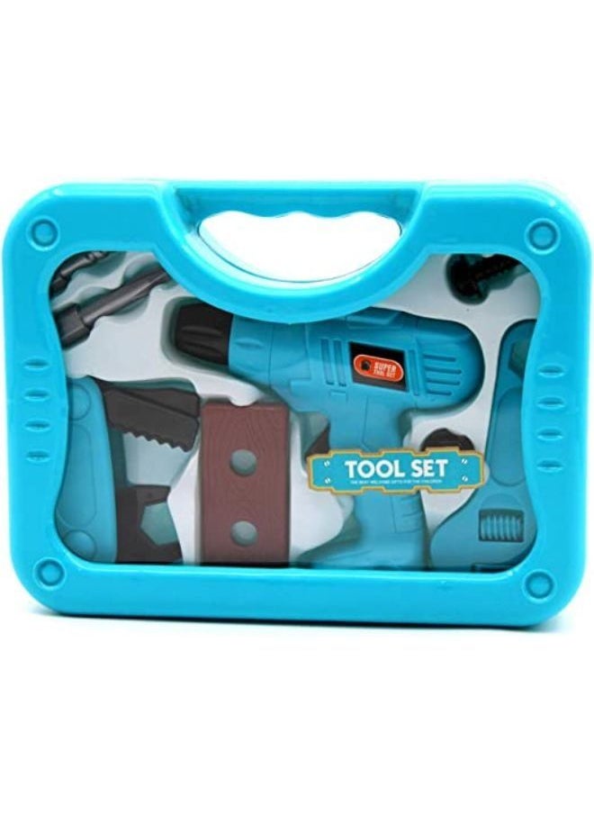 EASY FUTURE Kids Play Sets Children tool box Set boys Toys Pretend Play Including: screwdriver drill,saw, screws, nuts, bolts, drill bits, wrenches.  - Image 4