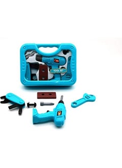 EASY FUTURE Kids Play Sets Children tool box Set boys Toys Pretend Play Including: screwdriver drill,saw, screws, nuts, bolts, drill bits, wrenches.  - Image 1