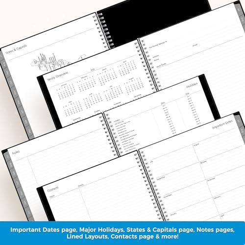 Blue Sky 2025-2026 Weekly and Monthly Academic Year Planner Calendar, July - June, 8.5" x 11", Flexible Cover, Wirebound, Laminated Tabs, Storage Pocket, Enterprise (Enterprise 2025-2026, 8.5" x 11") - Image 5