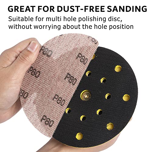 UPWOOD 50pcs 5-Inch Mesh Abrasive Sanding Discs Hook & Loop Sandpaper, Each 10pcs of Grit 80 120 180 320 400 Dust Free Anti-Blocking Net Sandpaper Sheets for Auto Body, Wood, Drywall, Metal - Image 5