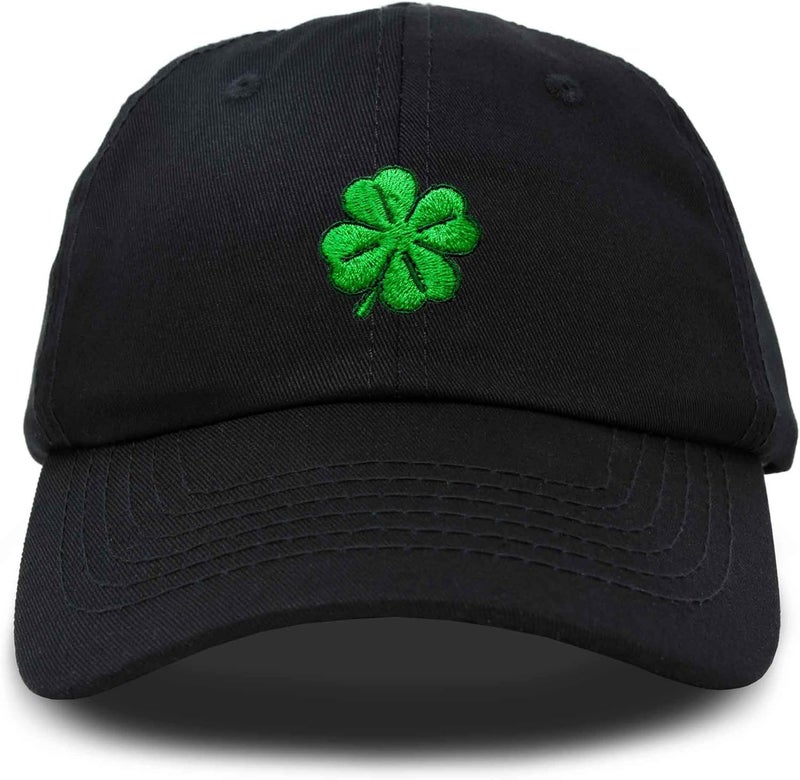 DALIX قبعة داليكس ذات أربعة أوراق البرسيم قبعة بيسبول ليوم سانت باتريك قطنية - Image 1