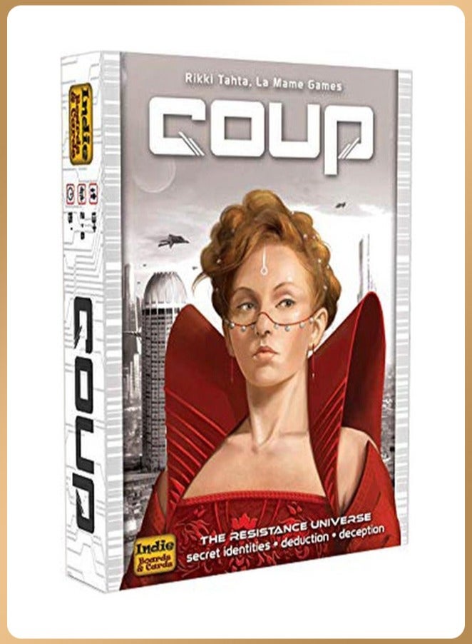 كوب لعبة لوحية لاستراتيجية الانقلاب للأطفال مع بطاقات لعب ورقائق - Image 1