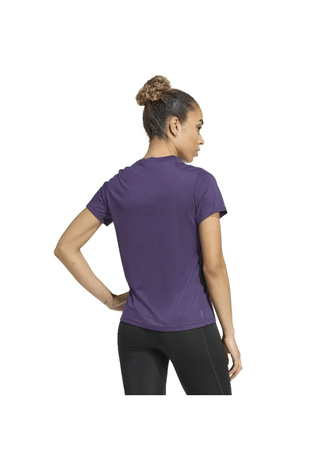 adidas We Crew T W Purple Training T-Shirts For Women