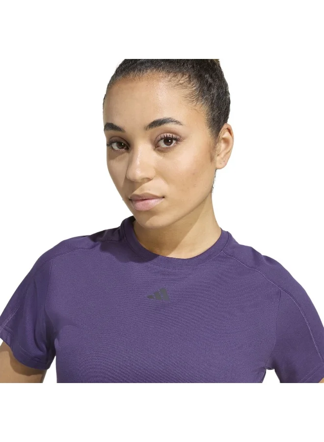adidas We Crew T W Purple Training T-Shirts For Women