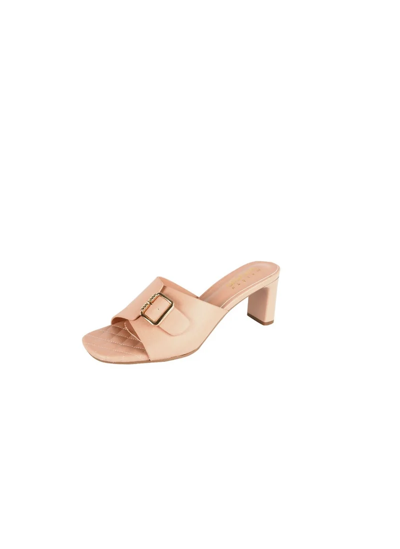 ميشيل مورجان Michelle Morgon Ladies Block Heel Sandals  Beige 092-2271