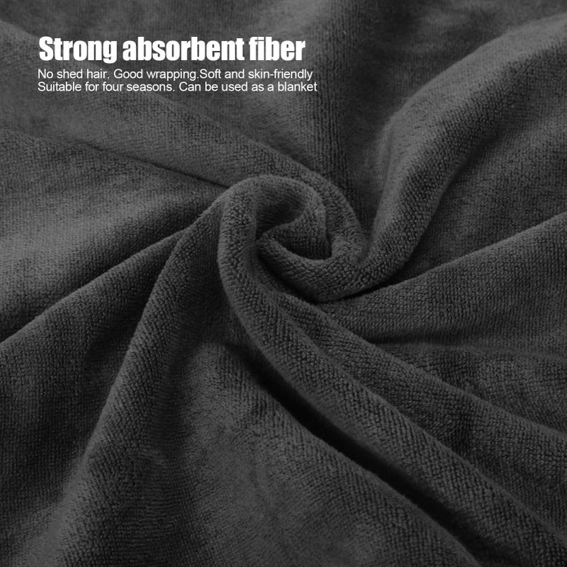 Large Dog Coat Winter Warm Soft Microfiber Adjustable Quick Drying Bathrobe Towel - Image 4