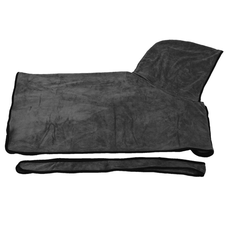 Large Dog Coat Winter Warm Soft Microfiber Adjustable Quick Drying Bathrobe Towel - Image 2