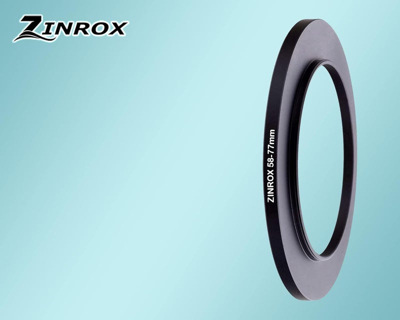 ZINROX® 58-77mm Step Up Lens Filter Adapter Ring, Set of 1 Piece - Size : 58mm to 77mm Stepping Ring - Image 4