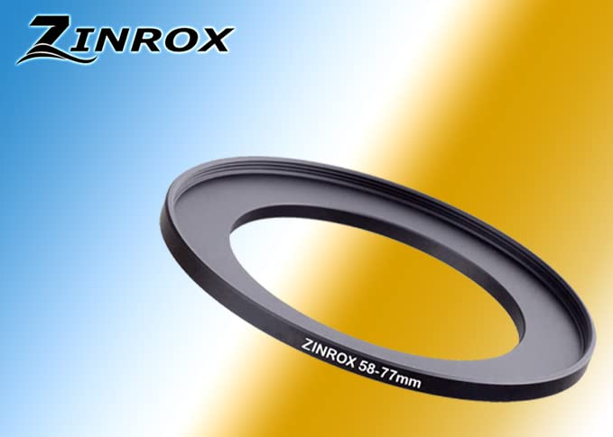 ZINROX® 58-77mm Step Up Lens Filter Adapter Ring, Set of 1 Piece - Size : 58mm to 77mm Stepping Ring - Image 2