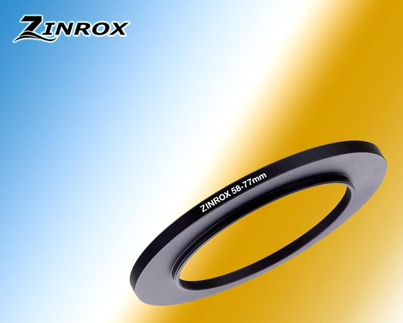 ZINROX® 58-77mm Step Up Lens Filter Adapter Ring, Set of 1 Piece - Size : 58mm to 77mm Stepping Ring - Image 5
