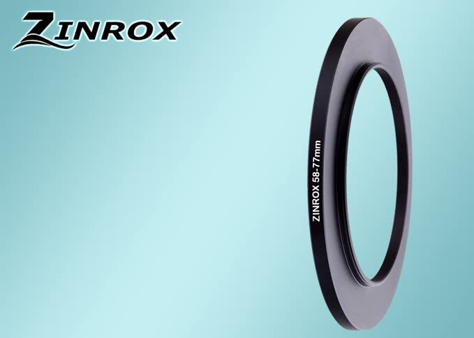 ZINROX® 58-77mm Step Up Lens Filter Adapter Ring, Set of 1 Piece - Size : 58mm to 77mm Stepping Ring - Image 3