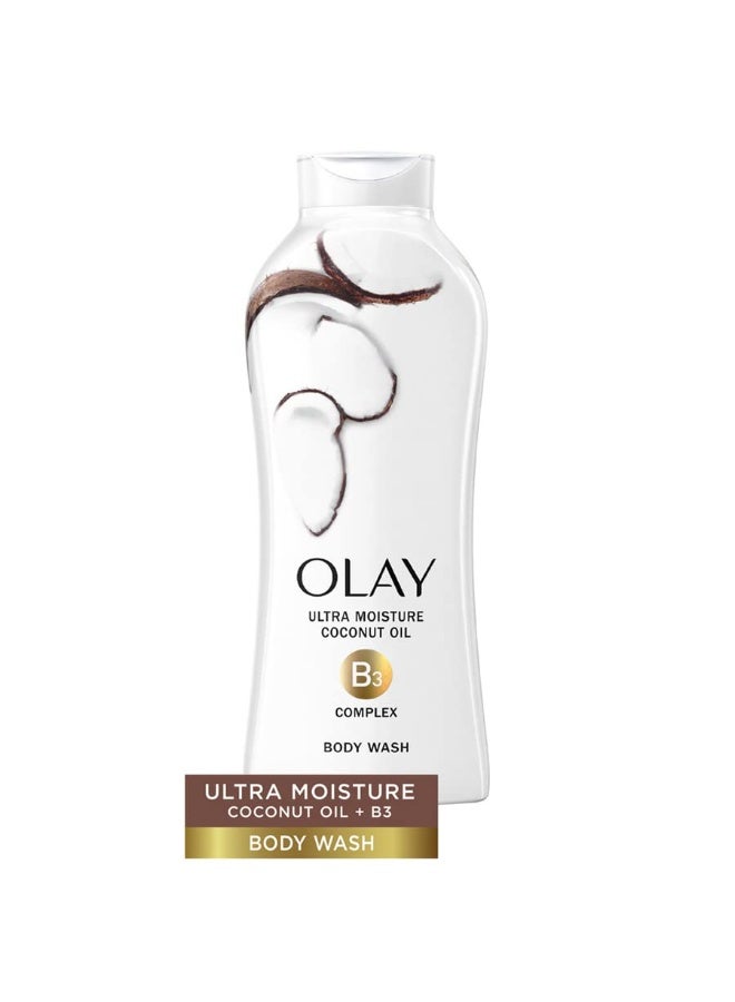Olay Ultra Moisture Body Wash with Coconut Oil, 650 ml - Image 1