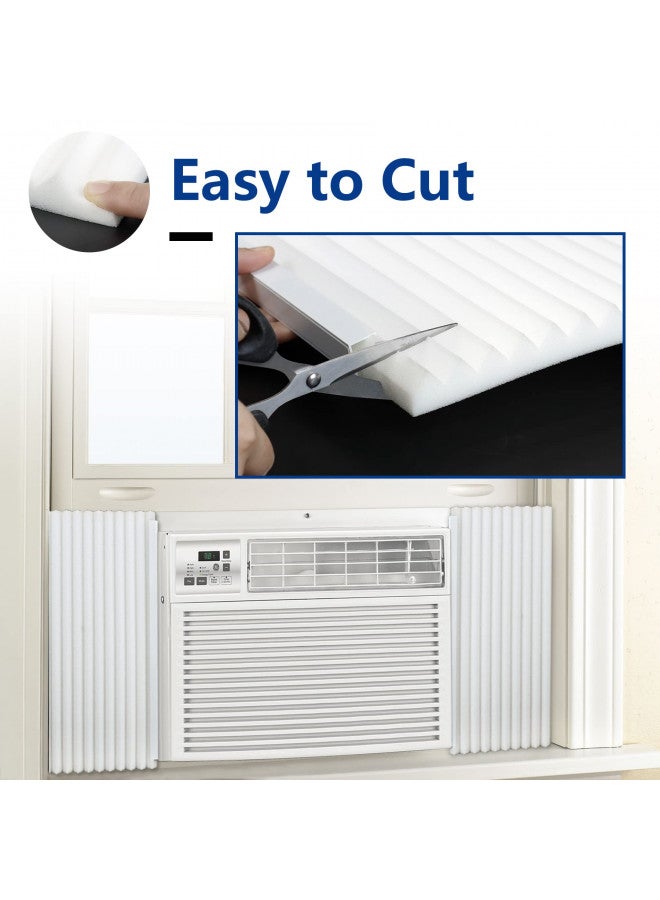 Wintcomfort Wintcomfort Window Air Conditioner Side Panel Insulated Foam Kit, All Season Protection Side Panels for Window AC, 17" x 9" x 7/8", White  - Image 4