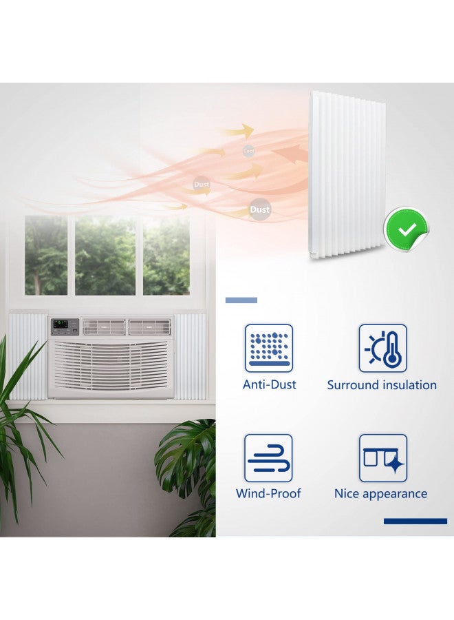 Wintcomfort Wintcomfort Window Air Conditioner Side Panel Insulated Foam Kit, All Season Protection Side Panels for Window AC, 17" x 9" x 7/8", White  - Image 3