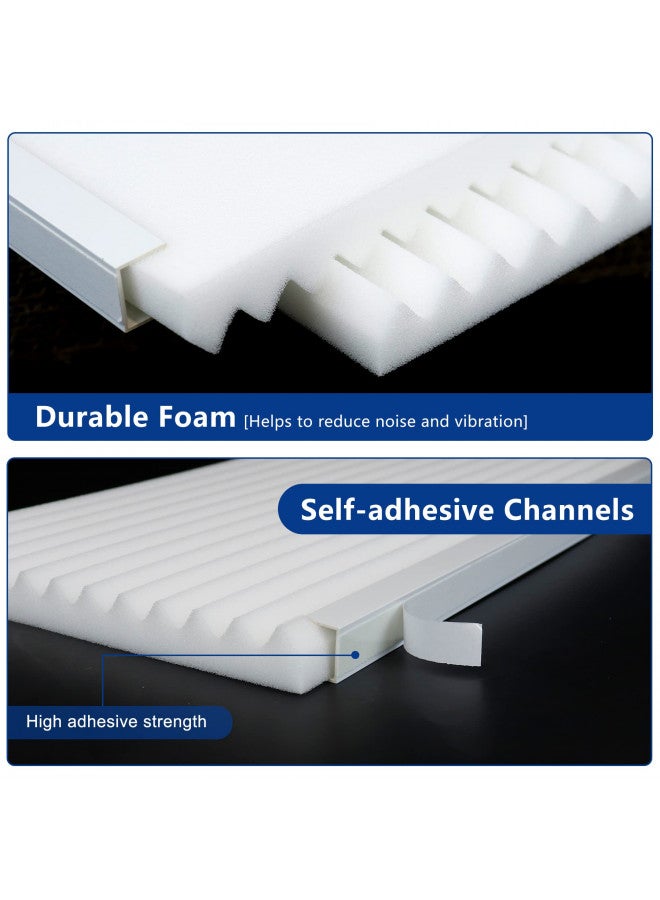 Wintcomfort Wintcomfort Window Air Conditioner Side Panel Insulated Foam Kit, All Season Protection Side Panels for Window AC, 17" x 9" x 7/8", White  - Image 2