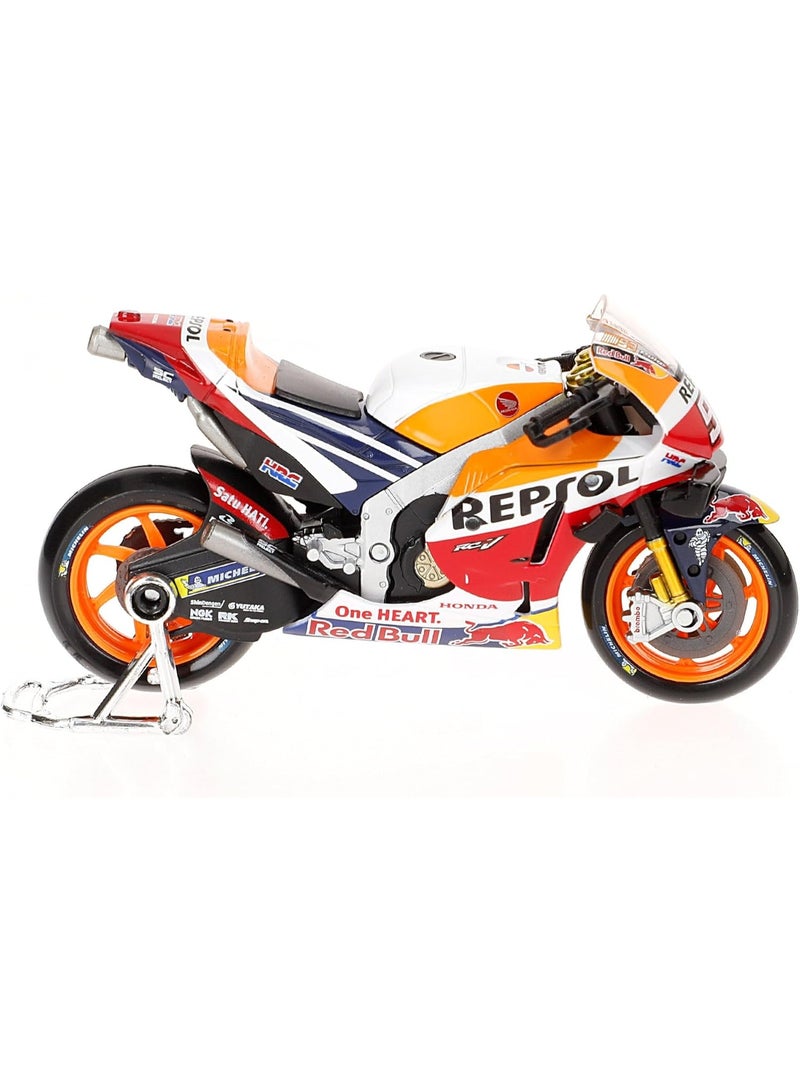 Maisto 1:18 MotoGP Repsol Honda Team 2021 Diecast Bike – Marc Marquez RC213V with Tampo Decals  - Image 5