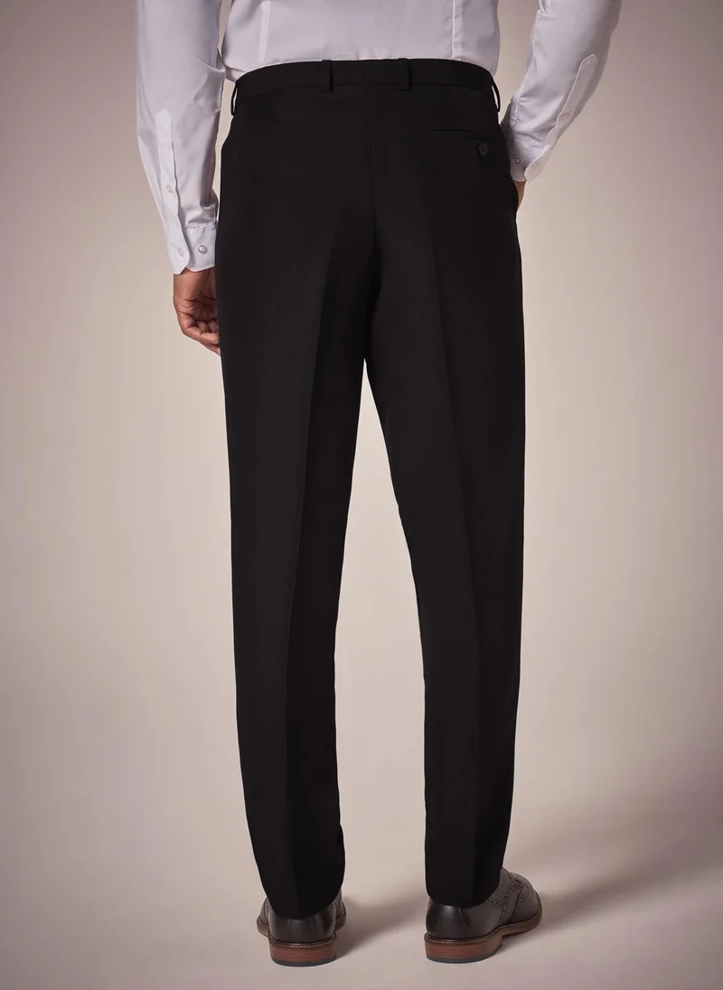 Matalan Taylor & Wright Panama Black Tailored Fit Suit Trousers