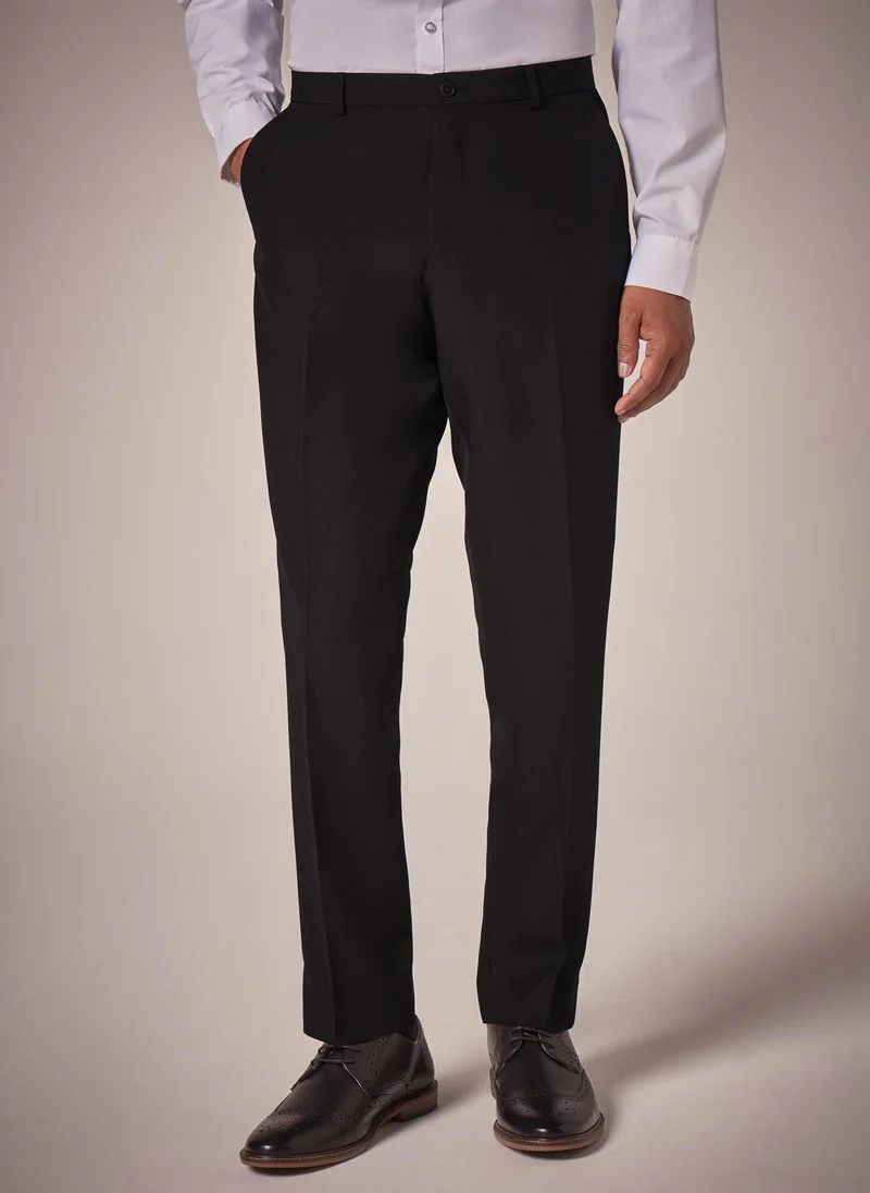 Matalan Taylor & Wright Panama Black Tailored Fit Suit Trousers