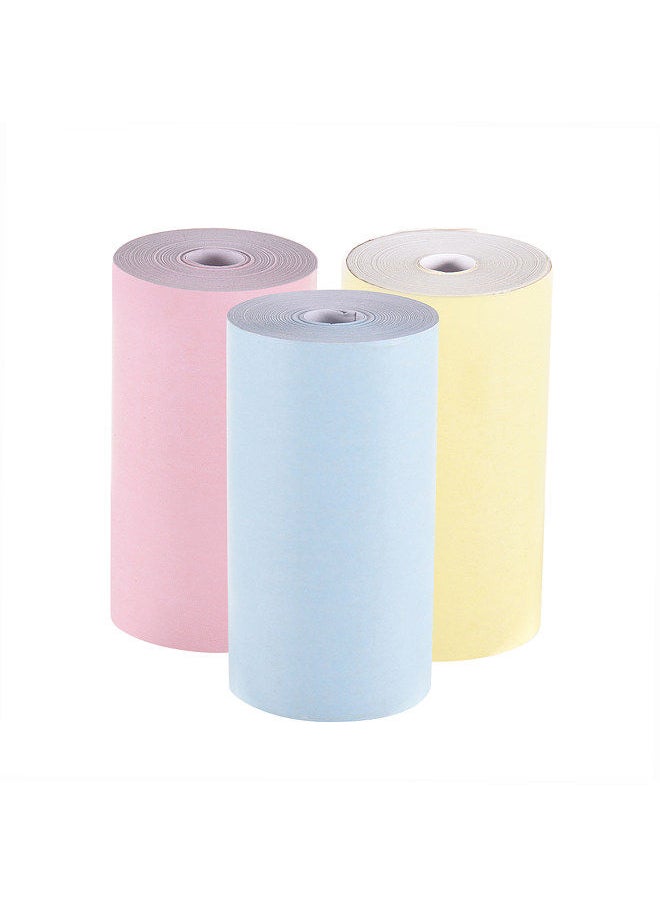 Bisofice - Color Thermal Paper Roll 57*30mm (2.17*1.18in) Bill Receipt Photo Paper Clear Printing forA6 Pocket Thermal Printer for P1/P2 Mini Photo Printer, 3 Rolls - Image 1