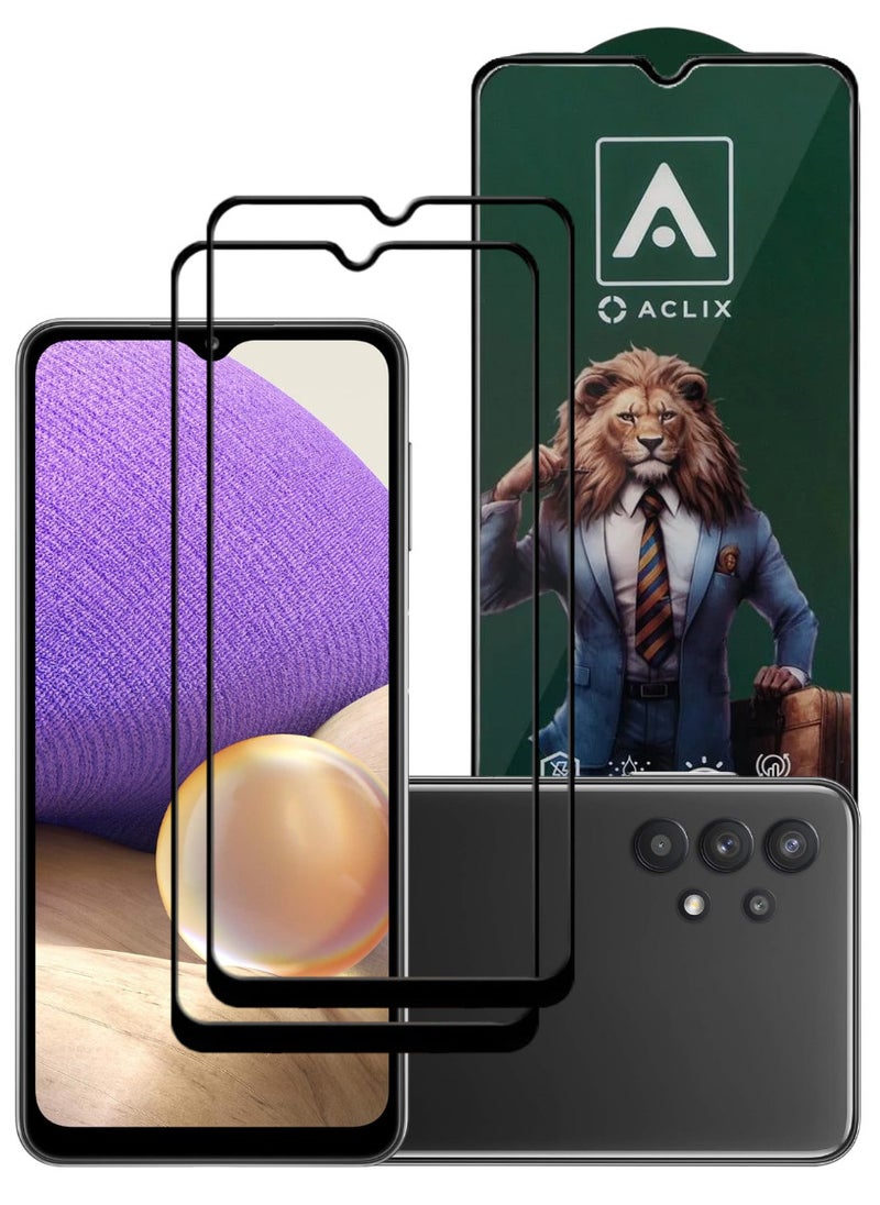 ACLIX 2 Pieces Antistatic ESD Dustproof Premium Quality High Definition Tempered Glass Screen Protector Designed For Samsung Galaxy A32 5G - Image 1