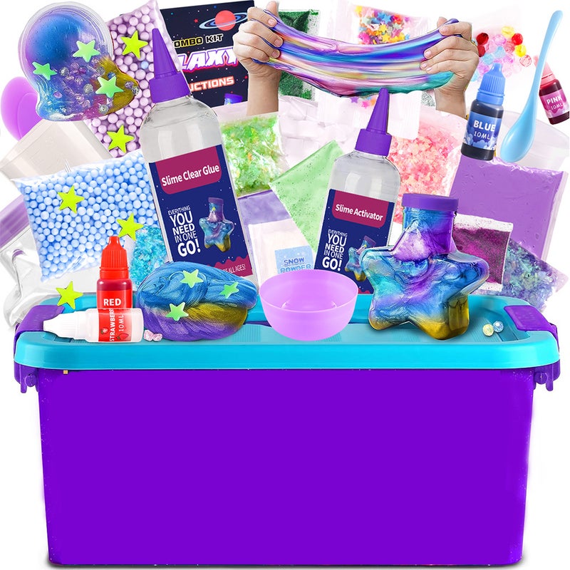 DIY Starry Sky Slime Putty Toy Set - Image 2