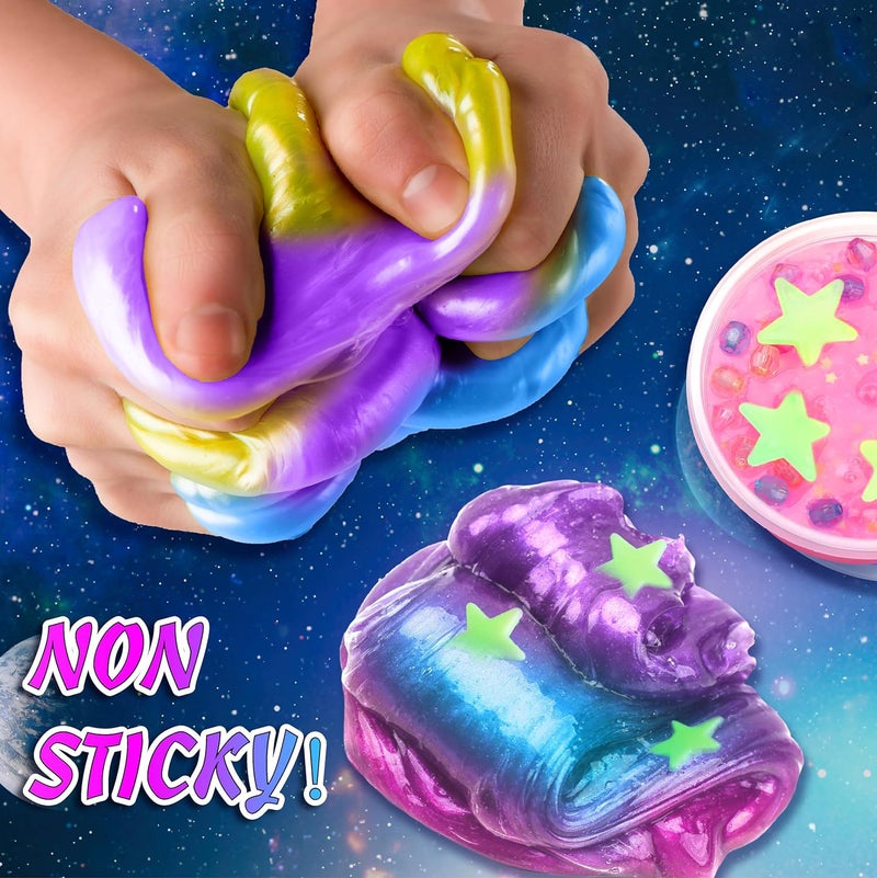 DIY Starry Sky Slime Putty Toy Set - Image 5