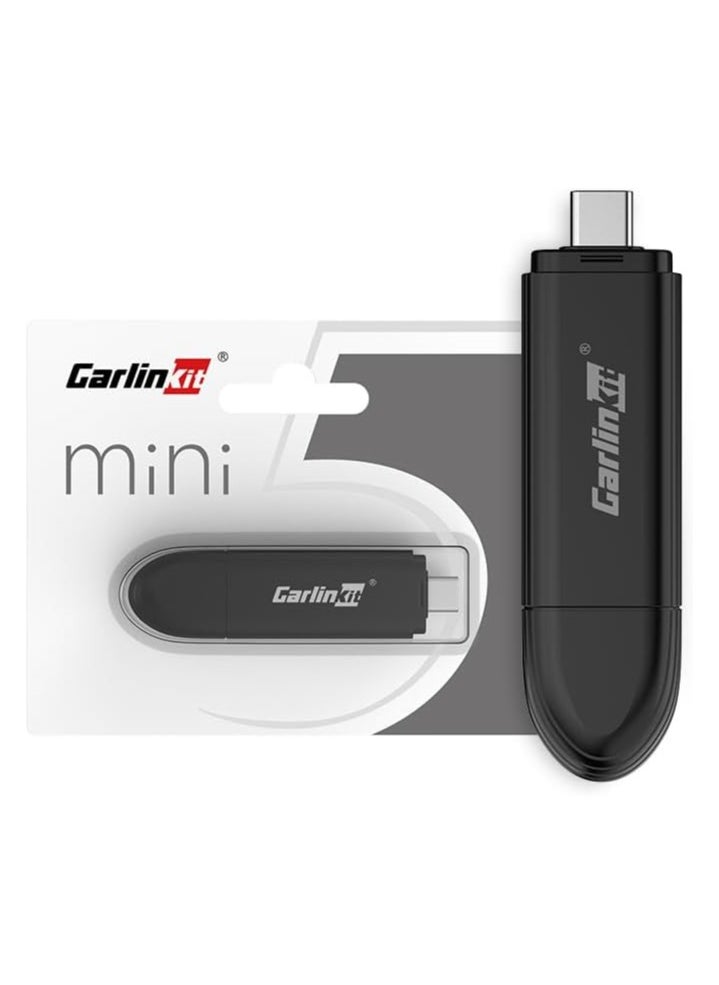 Carlinkit - Carlinkit Mini SE Stick, Wireless Carplay Adapter, For Cars With Built-in Apple Car Play, Convert Wired to Wireless CarPlay, USB-A & USB-C Dual Ports,  Support Bluetooth 5.4, WiFi 6, OTA Update - Image 1