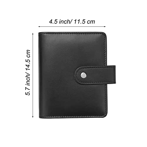 eleger A7 Budget Binder Set - Mini Money Organizer for Cash Saving, Cash Stuffing Envelope System, Planner Binders with Pockets, Sheets and Stickers, Black - Image 4