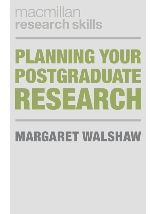 Planning Your Postgraduate Research - Paperback