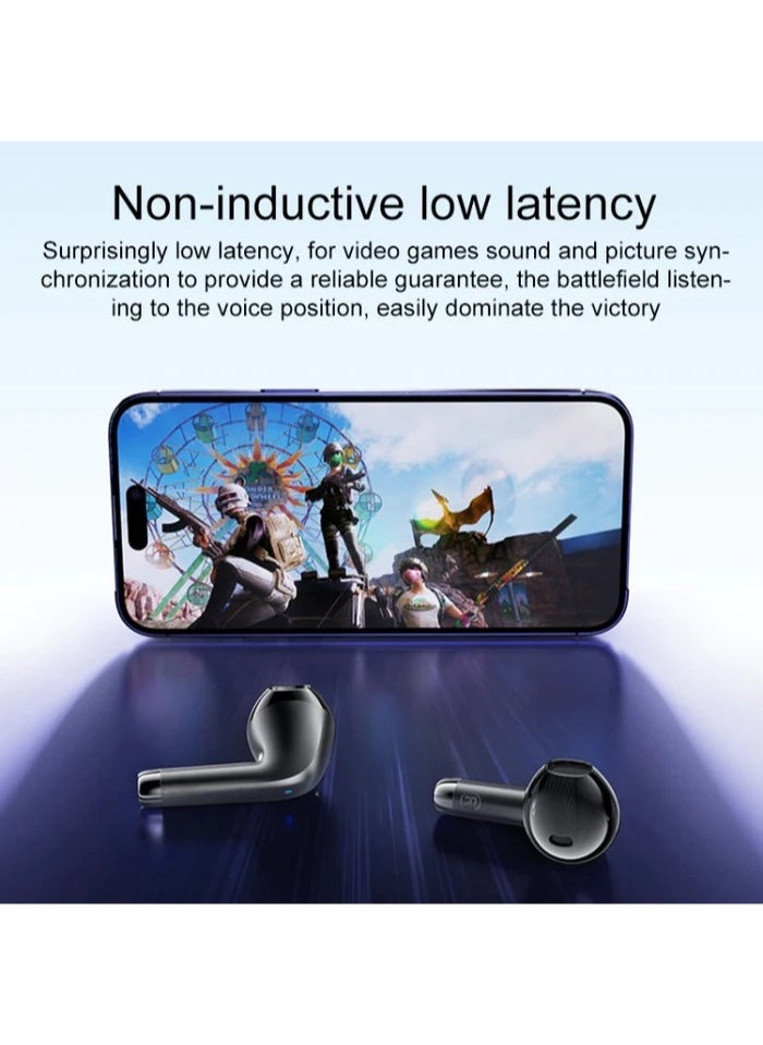 Yesido - Earbuds TWS21 Bluetooth 5.3 TWS Wireless Bluetooth Earphone Enhanced Sound Quality Black - Image 1