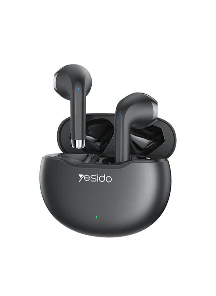 Yesido - Earbuds TWS21 Bluetooth 5.3 TWS Wireless Bluetooth Earphone Enhanced Sound Quality Black - Image 1