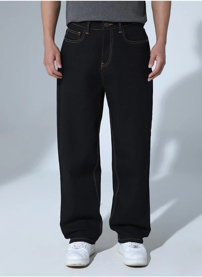 Hubberholme Men Black Jeans - Classic Everyday Wear