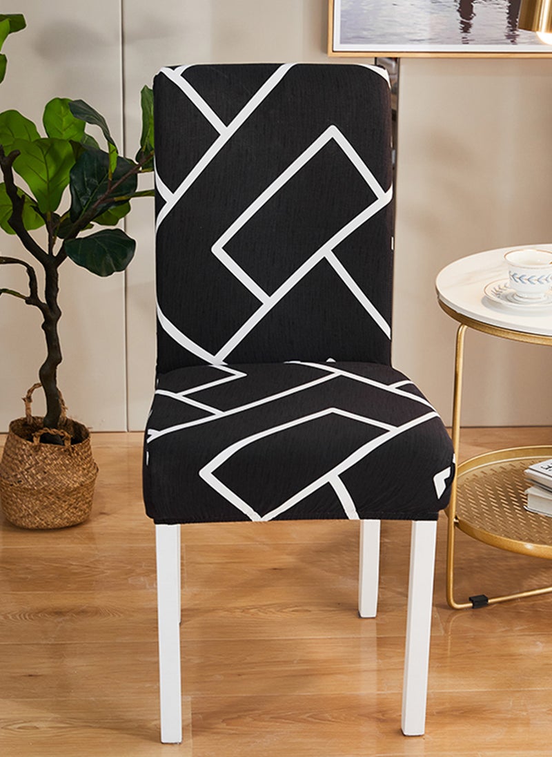 GOOTOY 4-Piece Household One-Piece High-Elastic Chair Cover Set Removable for Machine Washing or Hand Washing Easy to Clean  - Image 2