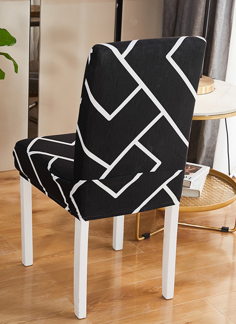 GOOTOY 4-Piece Household One-Piece High-Elastic Chair Cover Set Removable for Machine Washing or Hand Washing Easy to Clean  - Image 4