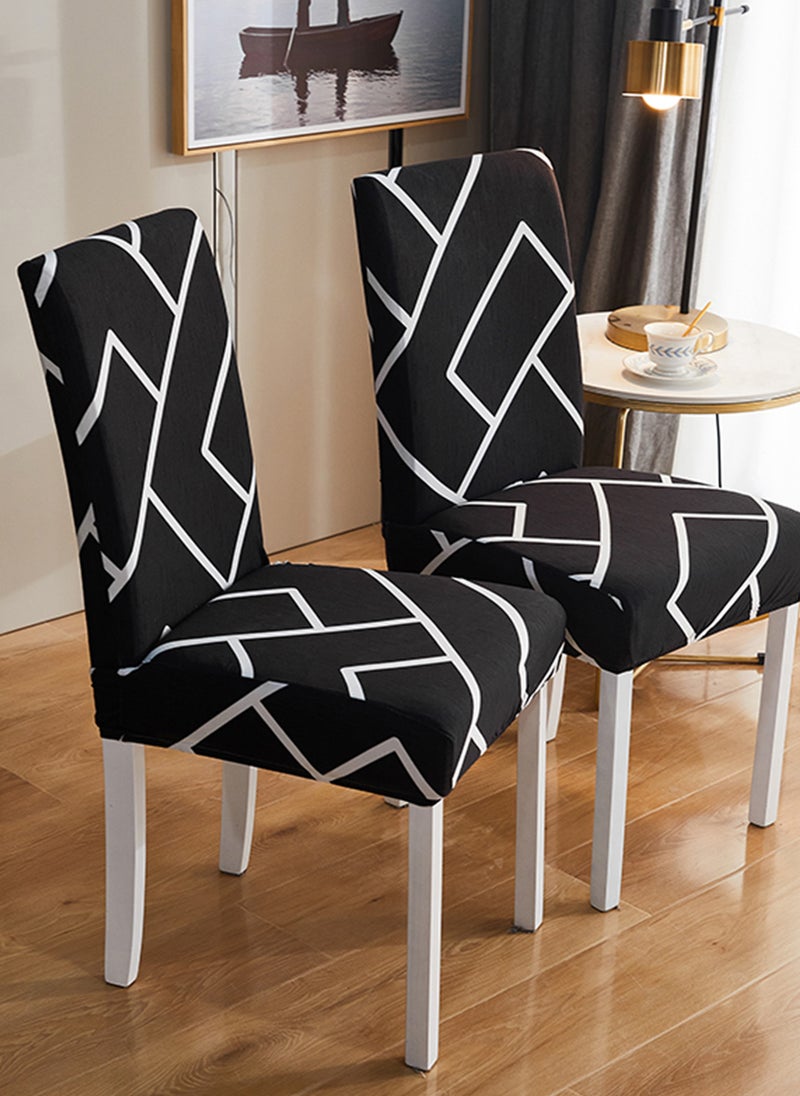 GOOTOY 4-Piece Household One-Piece High-Elastic Chair Cover Set Removable for Machine Washing or Hand Washing Easy to Clean  - Image 5