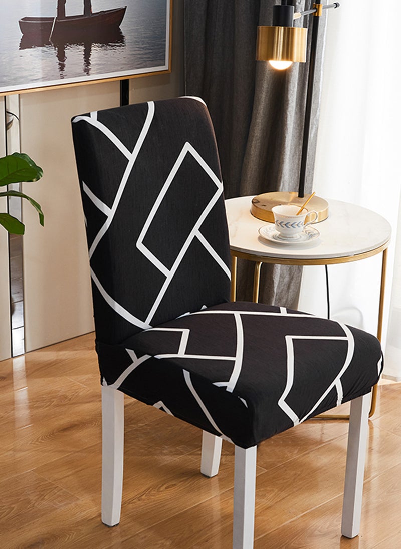 GOOTOY 4-Piece Household One-Piece High-Elastic Chair Cover Set Removable for Machine Washing or Hand Washing Easy to Clean  - Image 3