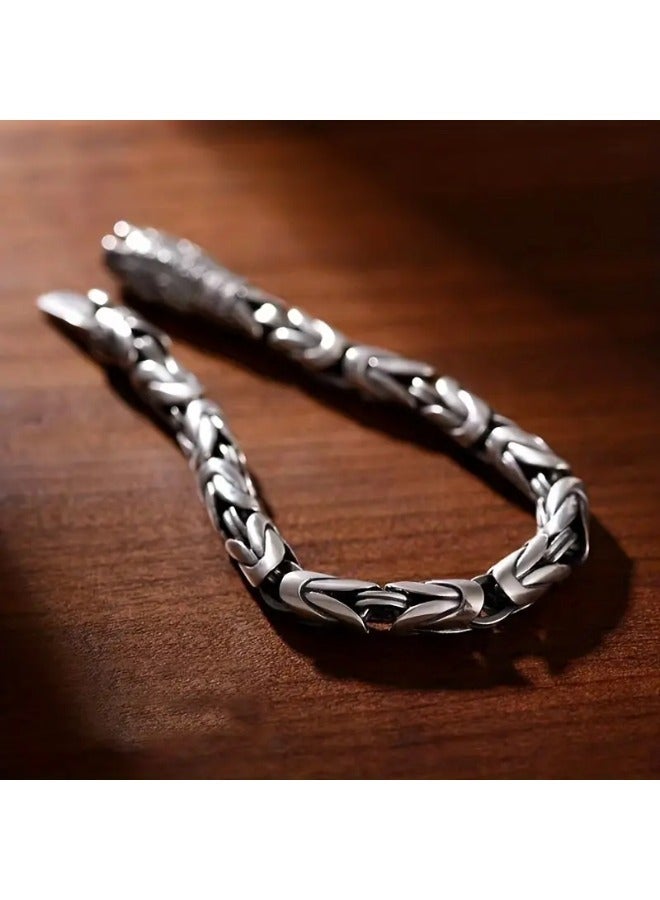 POMO 1pc Vintage Men's Trendy Hip Hop Niche Cool Hand Jewelry Party Favors - Image 4