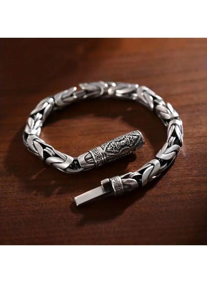 POMO 1pc Vintage Men's Trendy Hip Hop Niche Cool Hand Jewelry Party Favors - Image 3