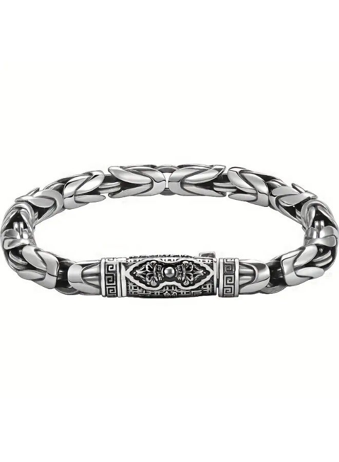 POMO 1pc Vintage Men's Trendy Hip Hop Niche Cool Hand Jewelry Party Favors - Image 1