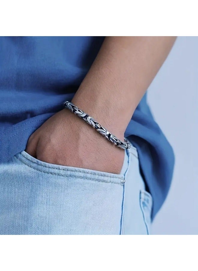 POMO 1pc Vintage Men's Trendy Hip Hop Niche Cool Hand Jewelry Party Favors - Image 2