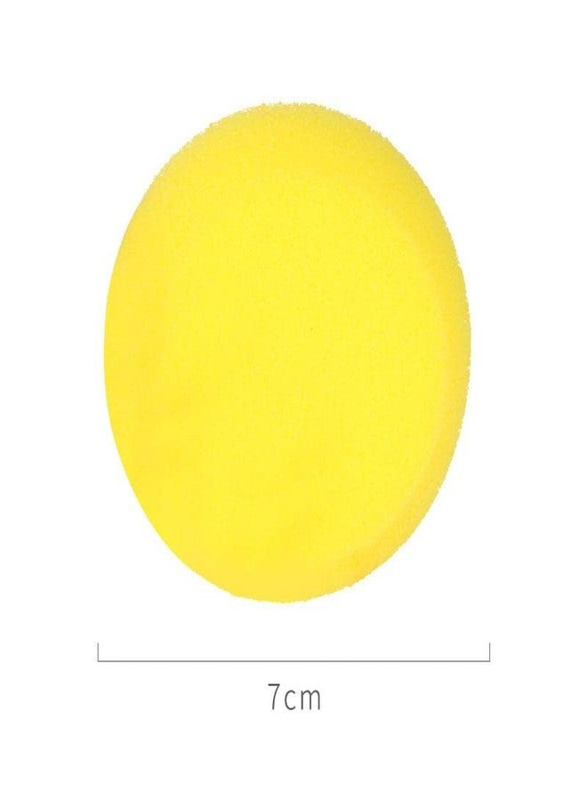 Aliotech 4Pcs Yellow Round Painting Sponges Synthetic Artist Sponges Watercolors Sponges for Watercolor, Ceramics, Clay,Painting, Art & Craft DIY(3 Inches) - Image 2